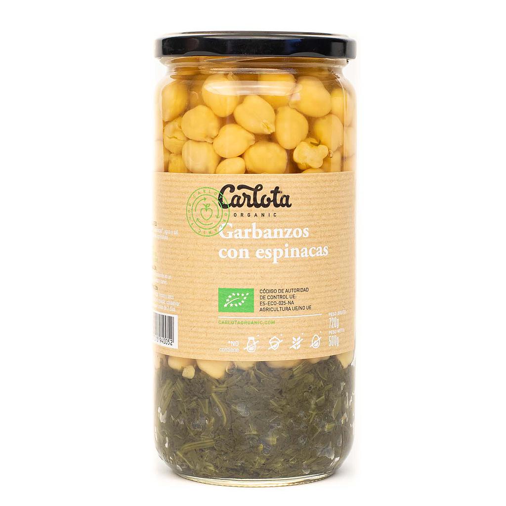 GARBANZOS CON ESPINACAS 720G BIO