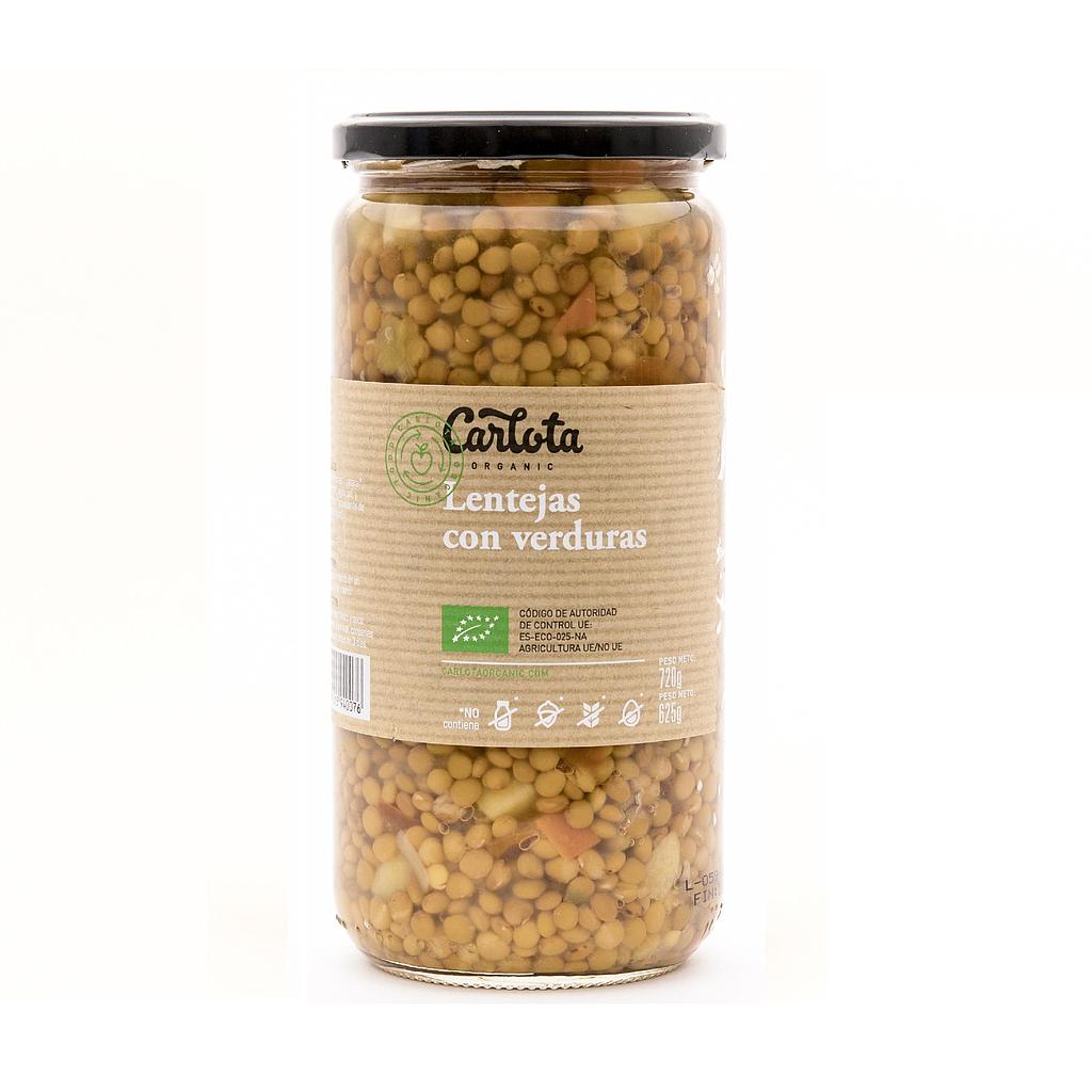 LENTEJAS CON VERDURAS 720GR CARLOTA BIO