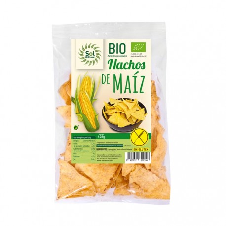 Nachos de maiz natural 125g Sol Natural.ECO