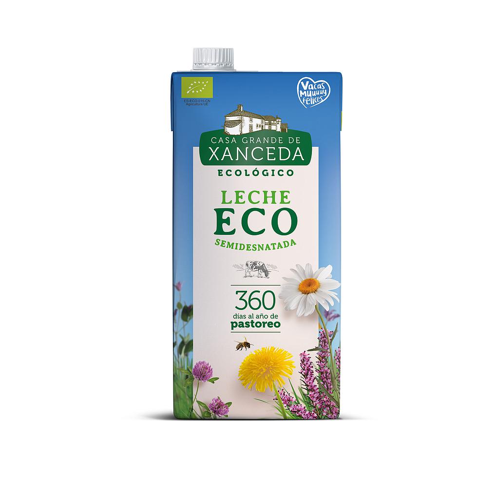 LECHE  UHT SEMIDESNATADA ECO 1 LITRO