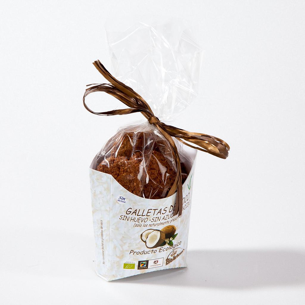 GALLETAS DE COCO SIN HUEVO Y SIROPE AGAVE 150 GR. BIOARTESA. ECO