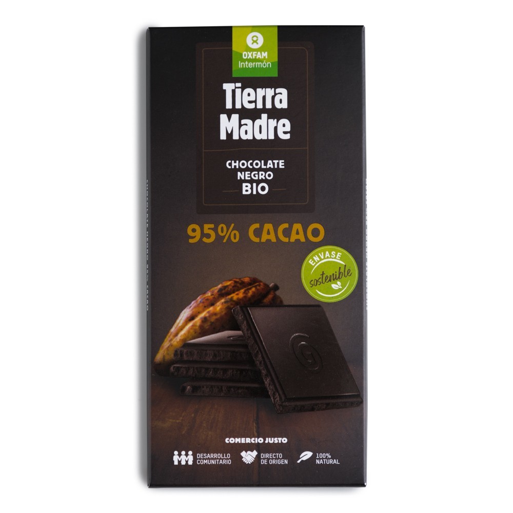 TABLETA DE CHOCOLATE NEGRO 95% FT BIO