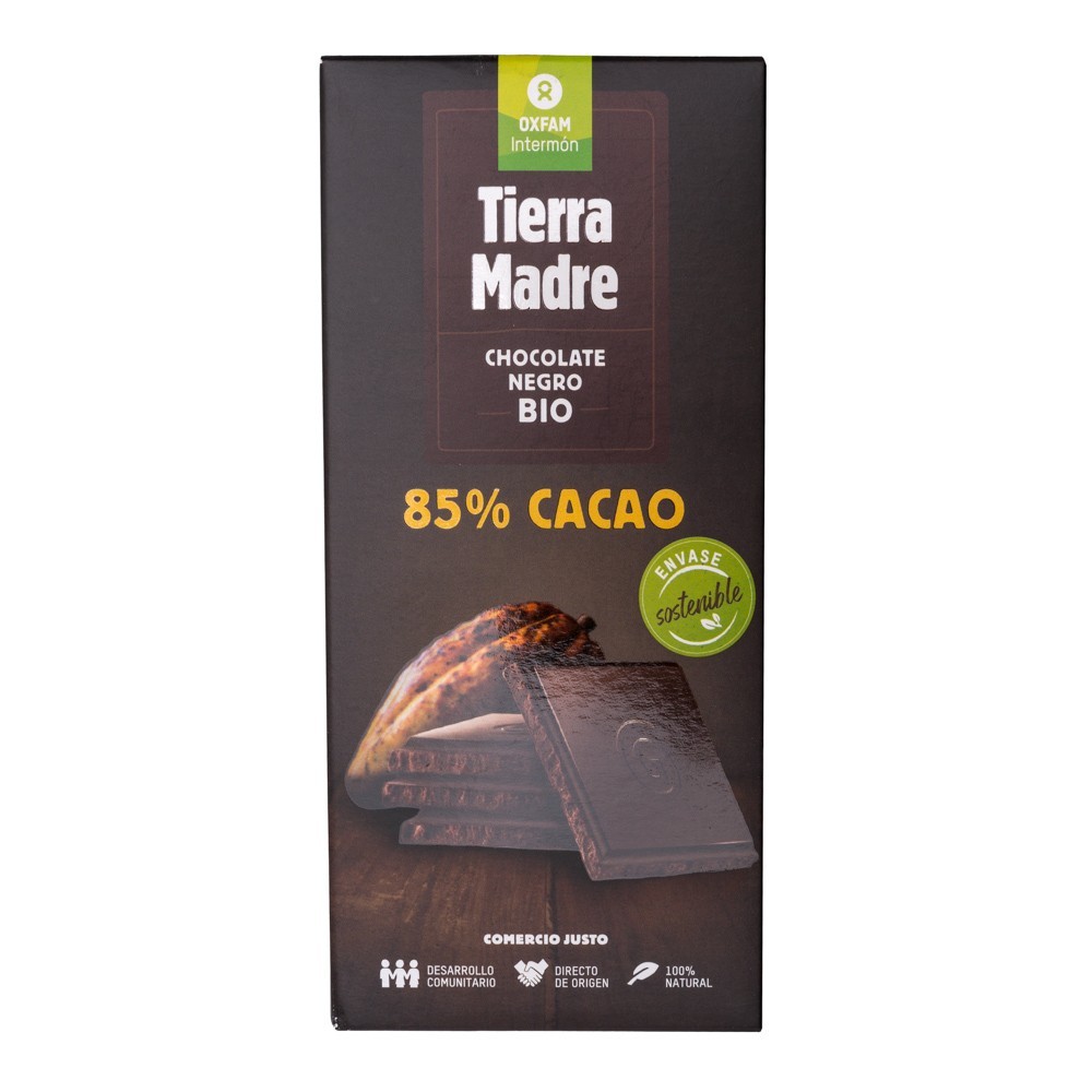 TABLETA DE CHOCOLATE NEGRO 85% FT BIO