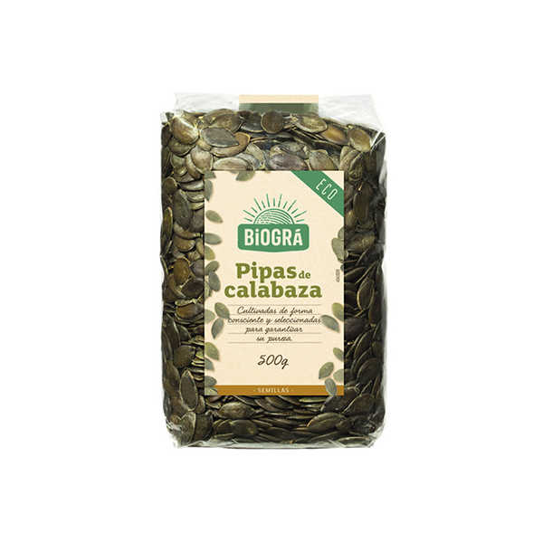 PIPAS DE CALABAZA. 250 GR. BIOGRÁ ECO