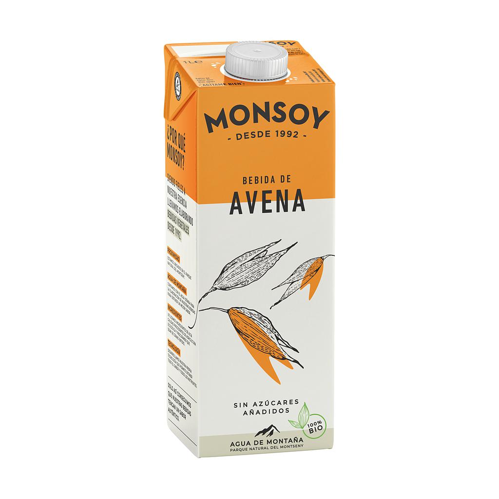 BEBIDA DE AVENA MONSOY 1 LT  BIO
