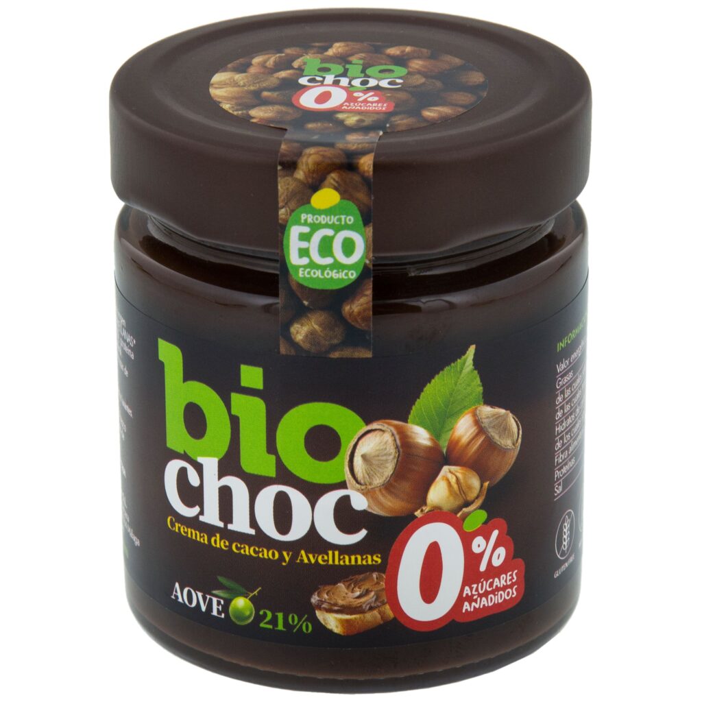 BIOCHOC AVELLANA 0% AZUCARES AÑADIDOS.BIOBETICA .ECO