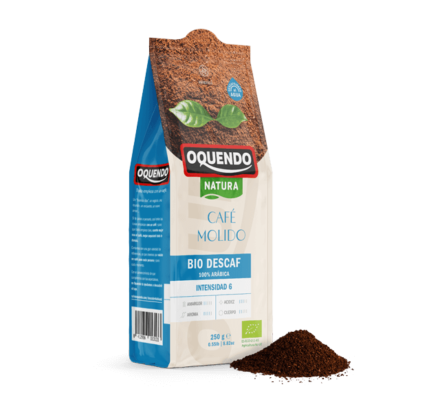 Café Molido Descafeinado Bio 100% Arábica, 250g