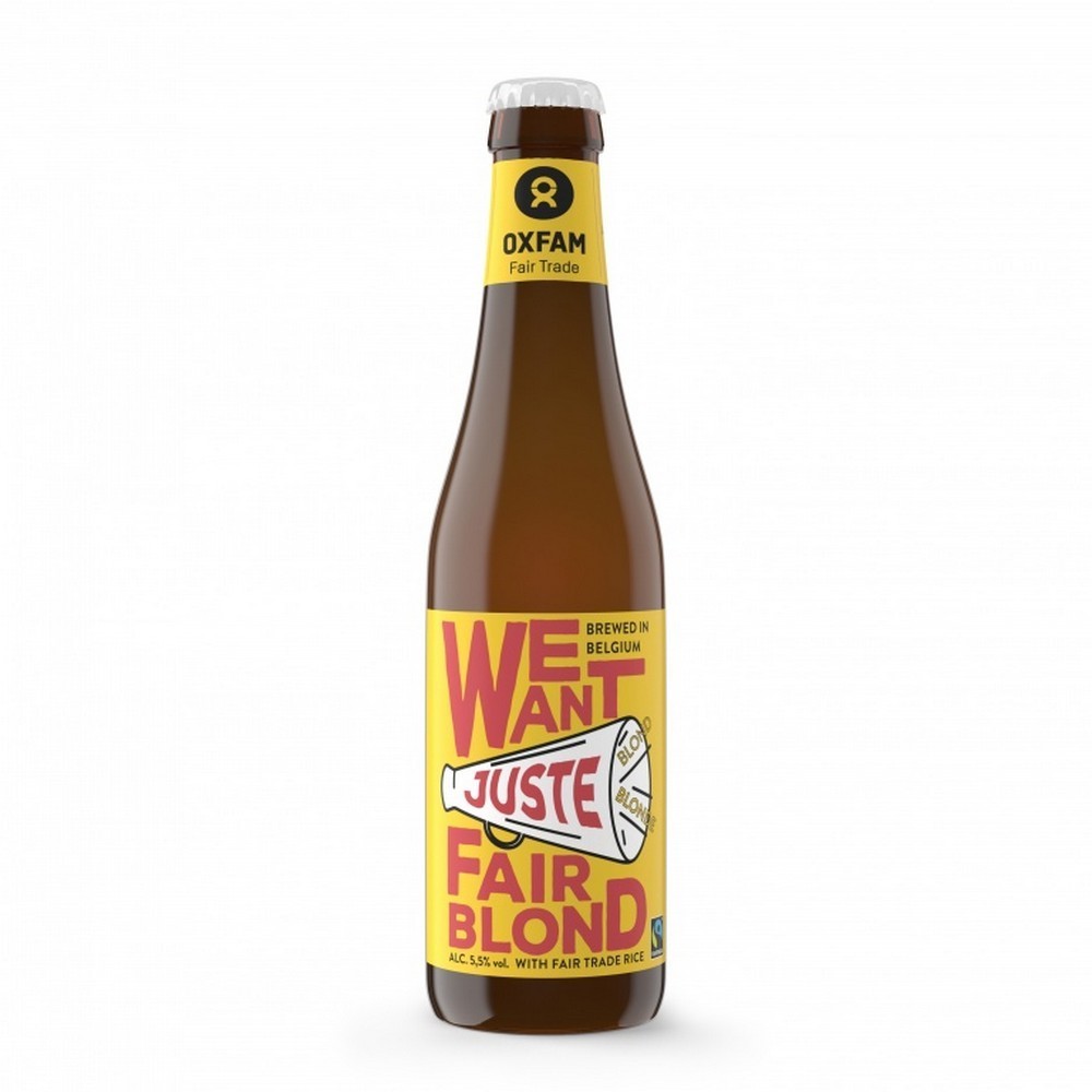 CERVEZA RUBIA BELGA JUSTE 33 CL.OXFAM