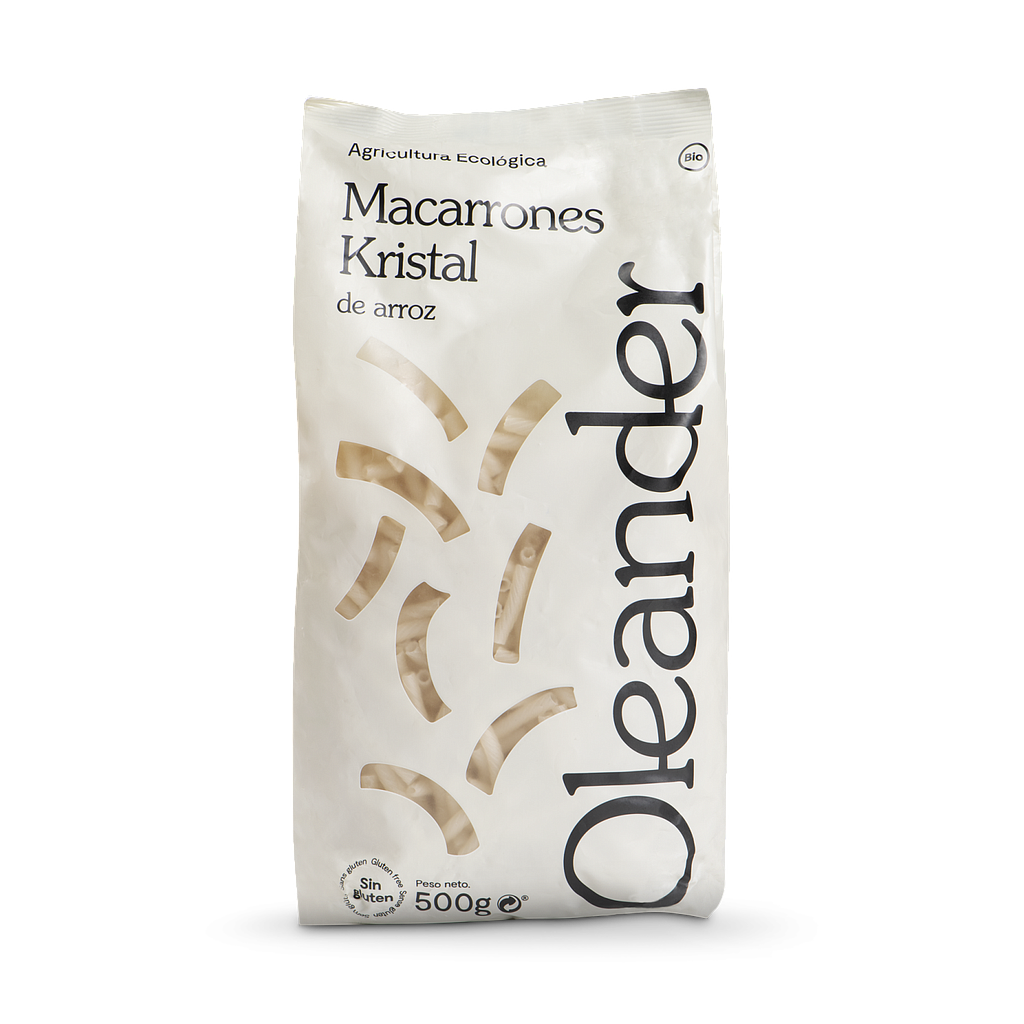 Macarrones de arroz 500g.OLEANDER. ECO